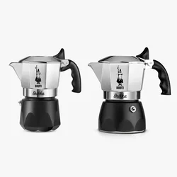 Genuine Bialetti Aluminum Coffee Moka Pot Double Valve Espresso Percolator Stove Coffee Maker Pot Camping Home Outdoor Cafe Tool