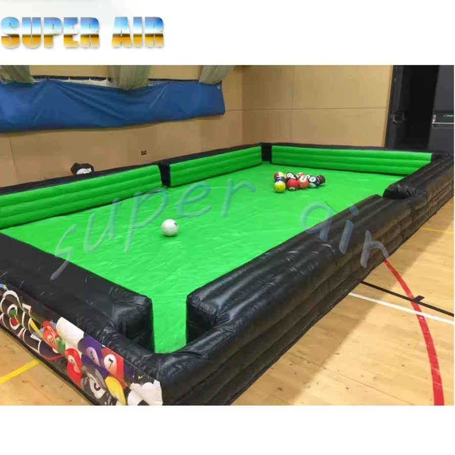 Billard inflable gigante del juego interactivo de fútbol al aire libre comercial para el evento de fútbol