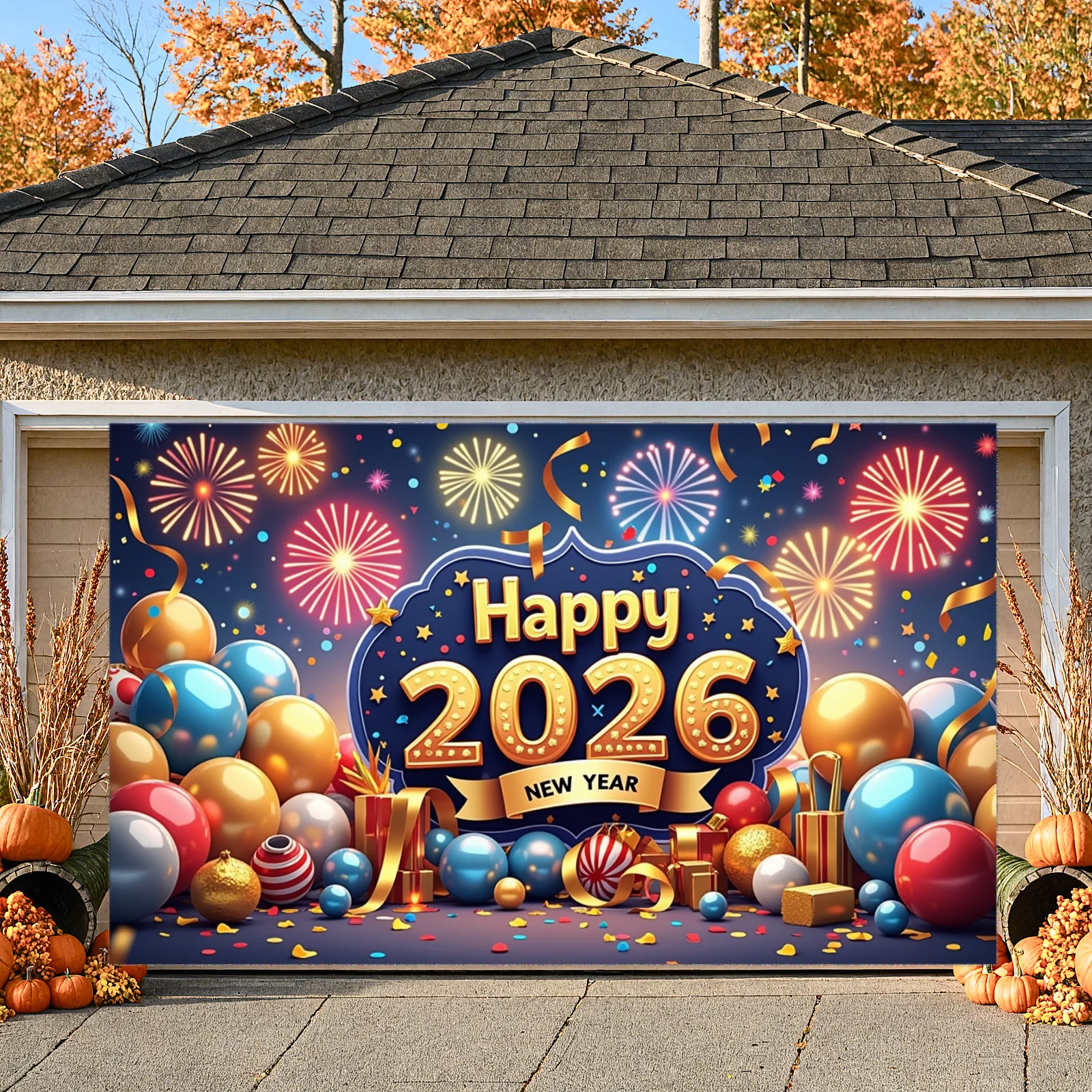 2026 Frohes Neues Jahr Thema Party Hintergrund Banner Neujahr Feiern Familie Party Dekoration Foto Hintergrund Versorgung