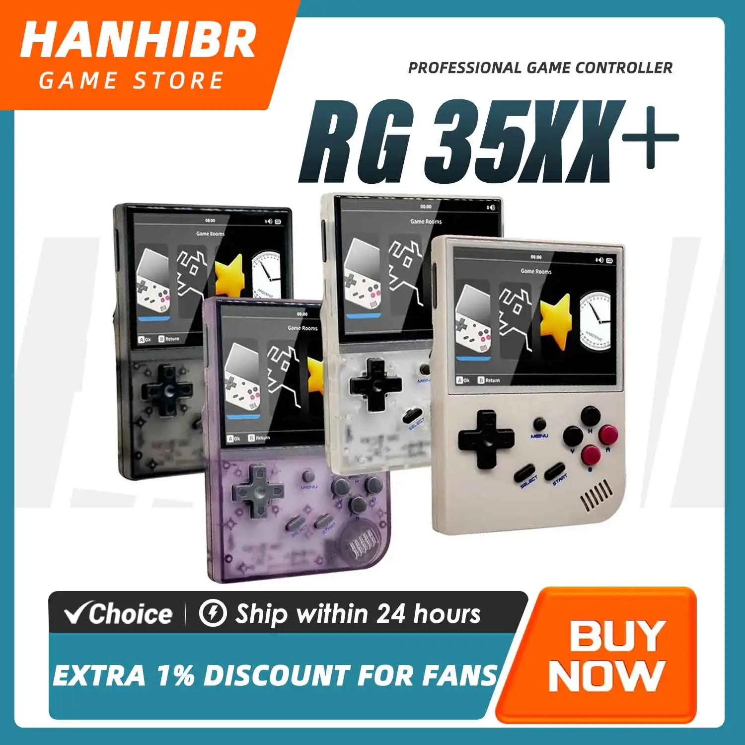 

Портативная игровая консоль ANBERNIC RG35XX+ с процессором H700 Cortex-A53, более 30 эмуляторов, вибромотор, 64 ГБ TF-карта, ретро-игровая приставка