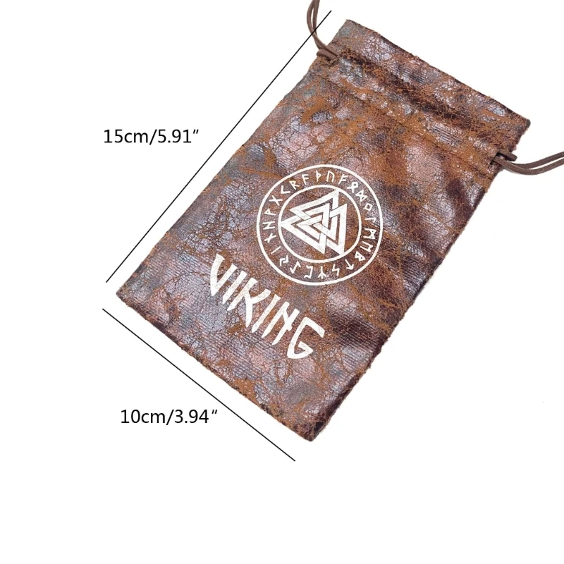 Unique VMedieval Culture Inspired Drawstring Bag Gift Bags for Festive Occasions