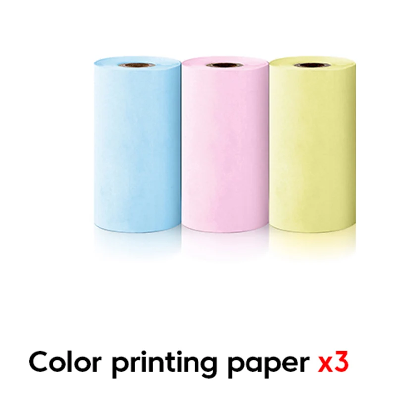 57*25mm Thermal Paper Label Sticker Self-adhesive HD Color Rolls Paper For Mini Printer Instant Print Kids Camera Photo Paper