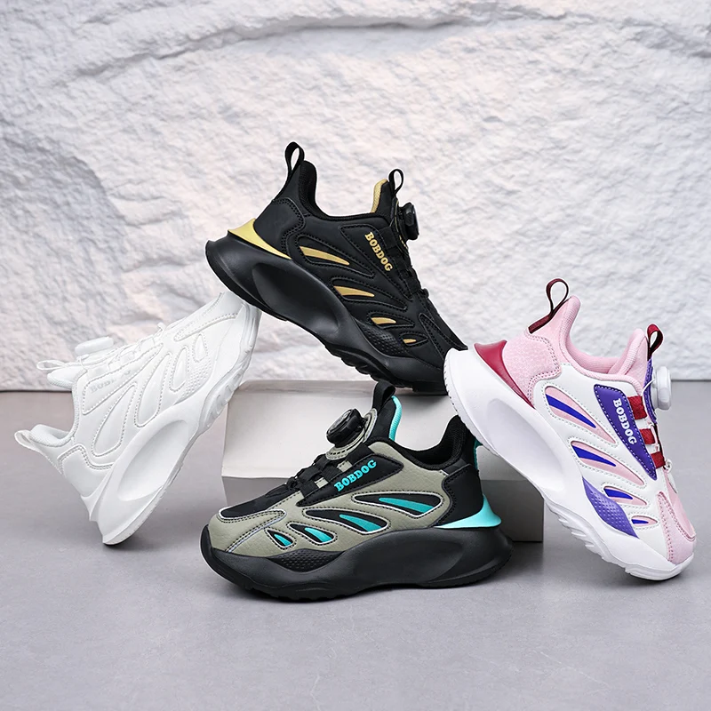 

Children‘s Waterproof Running Shoes Breathable Basketball Trainers Boys Girls Non-slip Jogging Sneakers Walking Athletic Shoes