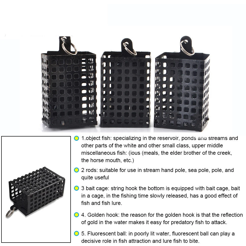 30/40/50/60/70/80/90g Feeder Metal Bait Cage Container Bait Basket Feeder Holder Carp Fishing Sinker For Button Rig Feeder Pêche