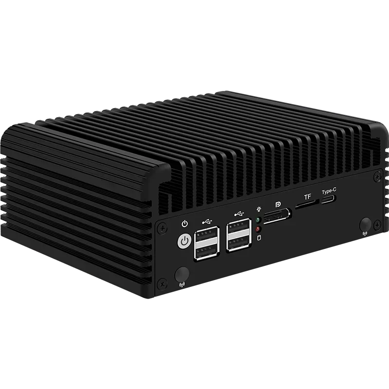 CWWK N100 5 Nets Front version 2.5G dual M.2 dual SATA dual HDMI/DP/multi-network port mini host - Image 3