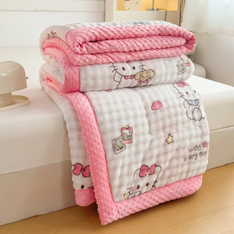 

Double-Sided Fce Waable Winter Quilt Adult Single Double Bedding Comforter Spring Autumn Winter Season Home Textile