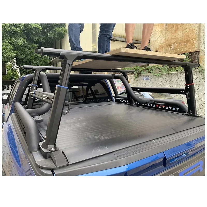 Extendable Universal Aluminum Truck Rack Rear Bed Luggage Load Rack for Pickup