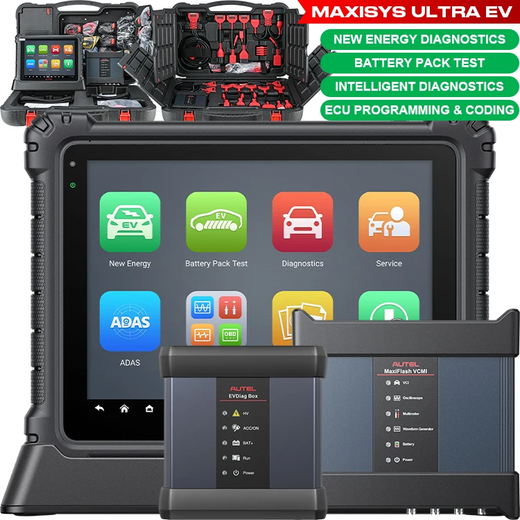 2023 Professional Autel Ultra Ev 12v 24v Auto Coding Machine Tool Automobile Diagnostic Tools Scanner Computer For Car