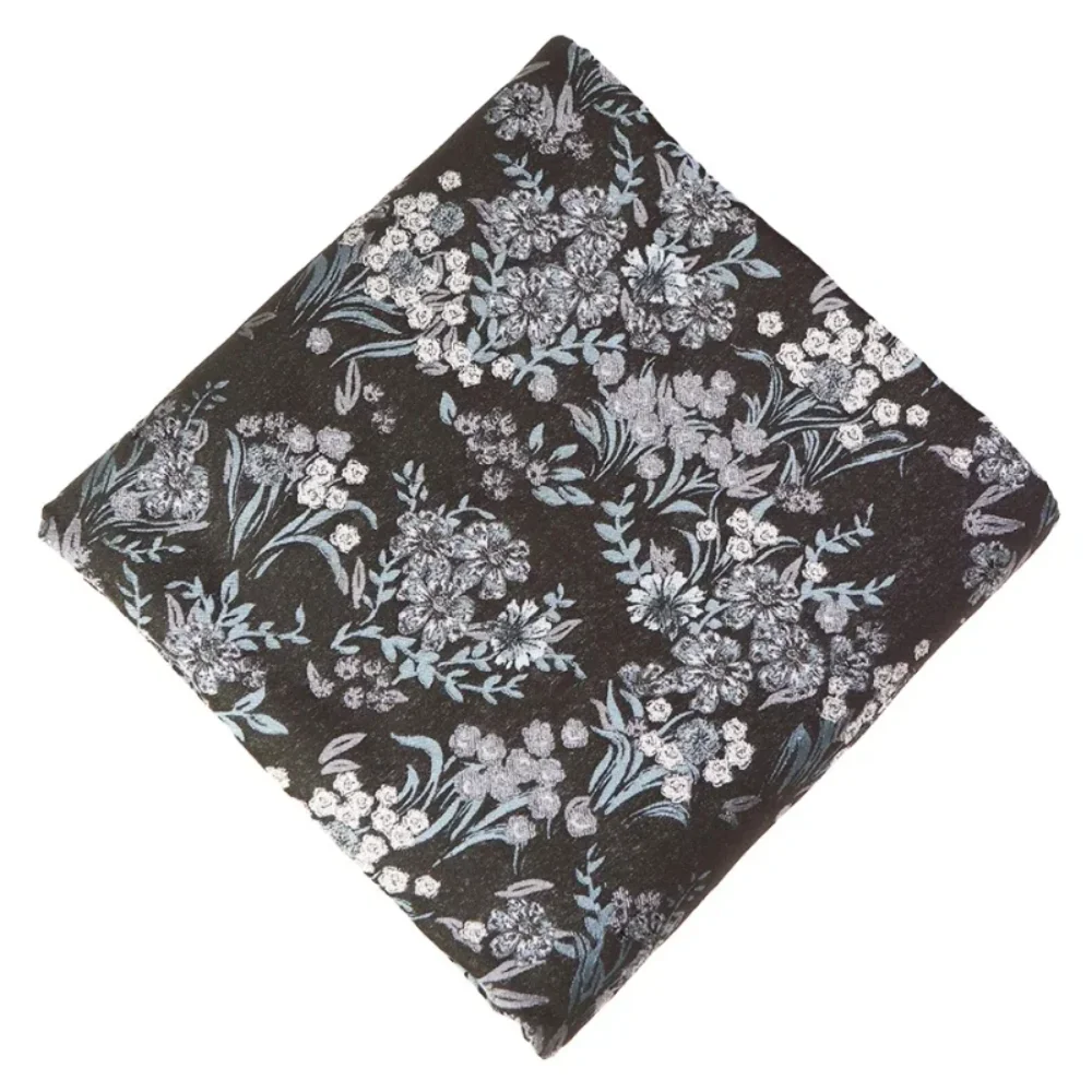 

Окрашенная в пряжу парчовая жаккардовая ткань с цветочным принтом, костюм, платье, ветровка, модная одежда, материал для шитья своими руками, ткань на метр