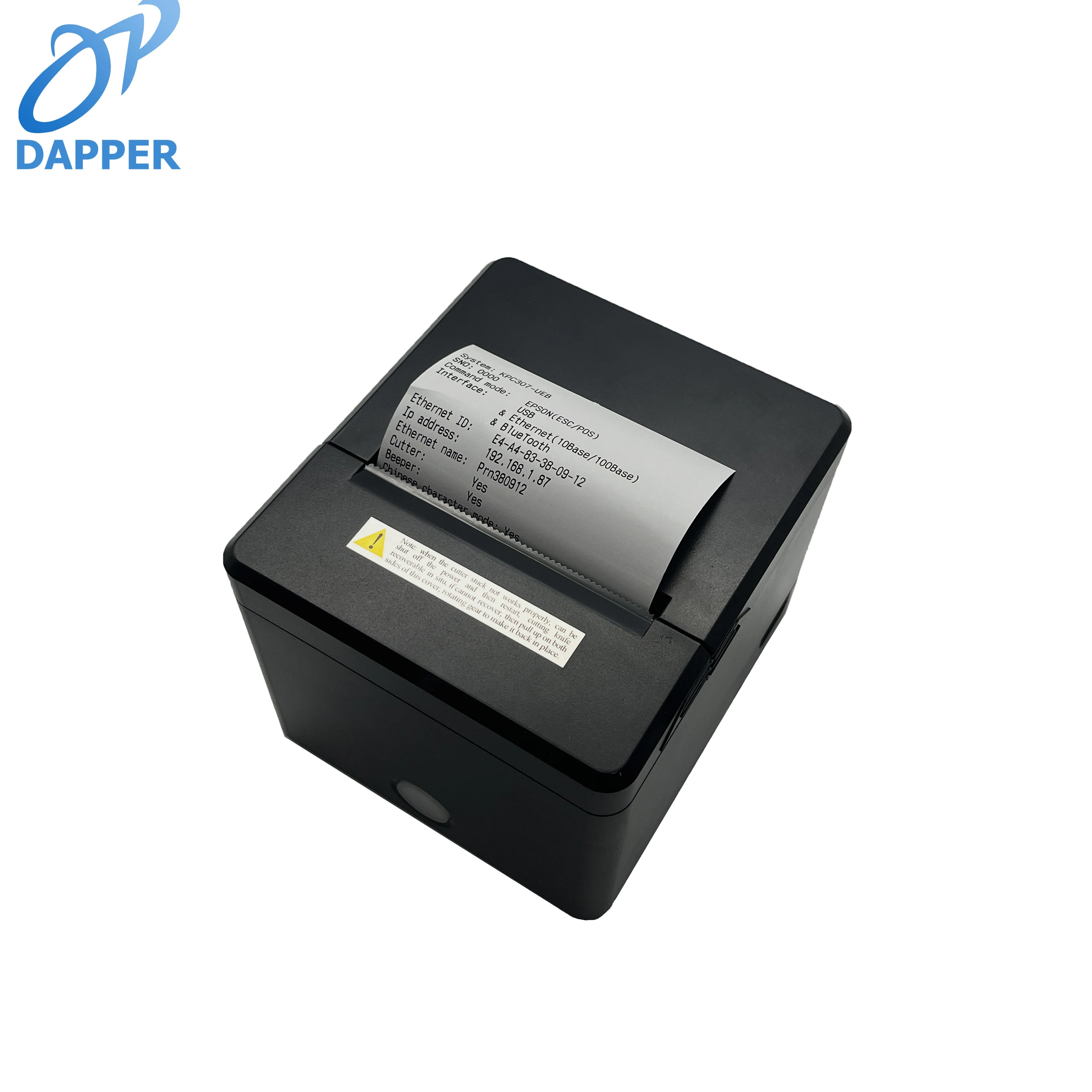 طابعة فواتير مكعبة 80 مم مع درج النقود طابعة إيصالات POS الحرارية سماعة لاسلكية تعمل بالبلوتوث USB Lan آلة طباعة التذاكر