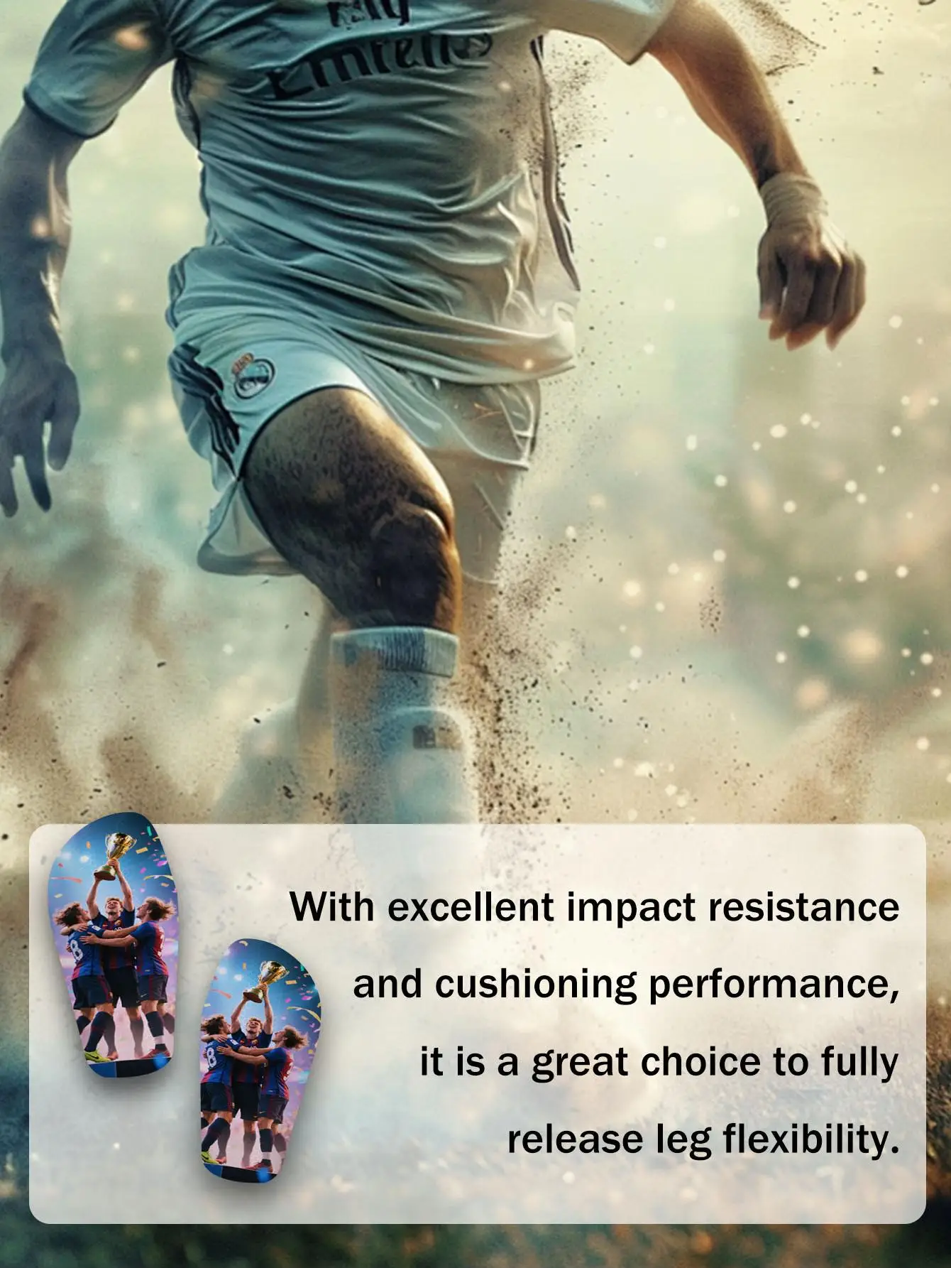1 Pair of Customized Photo Shin Guards, Lightweight and Sturdy Pe Light Boards, Eva Cushioning Pads, Comfortable and Skin-Friendly image 5