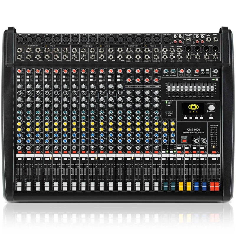 CMS1600-3 Audio Mixer com USB, Audio Amp, DJ Mixer, alta qualidade