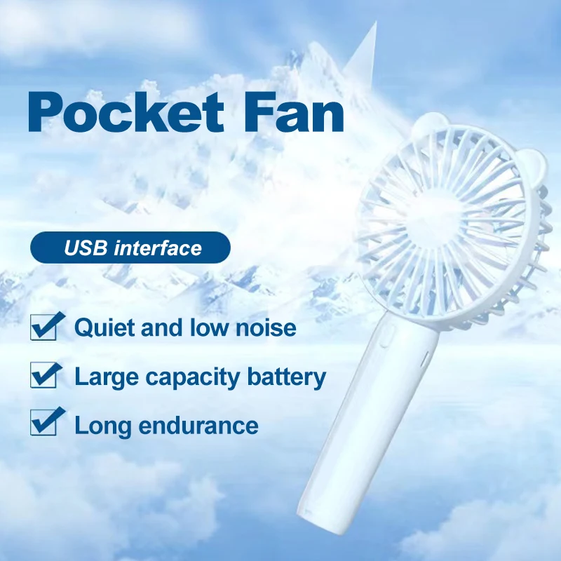 Portable Cooling Rechargeable Electric USB Mini Handheld Table Fan Wholesale Price for Office And Home Use