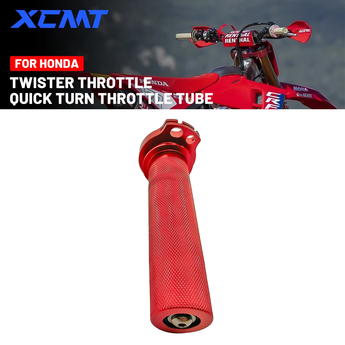 Motorcycle CNC Aluminum Twister Throttle Tube For HONDA CRF150R CRF250R CRF450R CRF250L CRF250X CRF450X CRF250M1000L 2004-2018