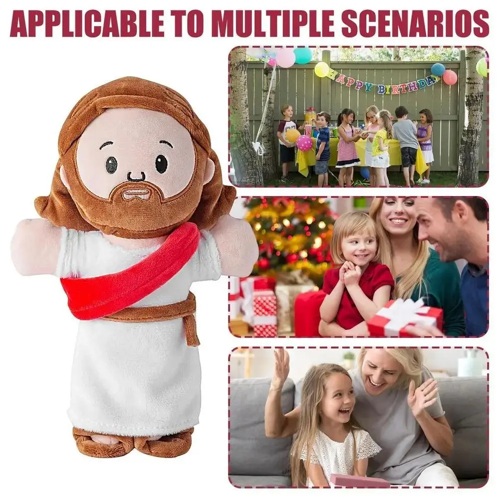 

Stuffed Animal Jesus Plush Toy Cartoon Kawaii Holy Family Plush Doll Creative 25cm Christ Religious Plushie Figure Baby