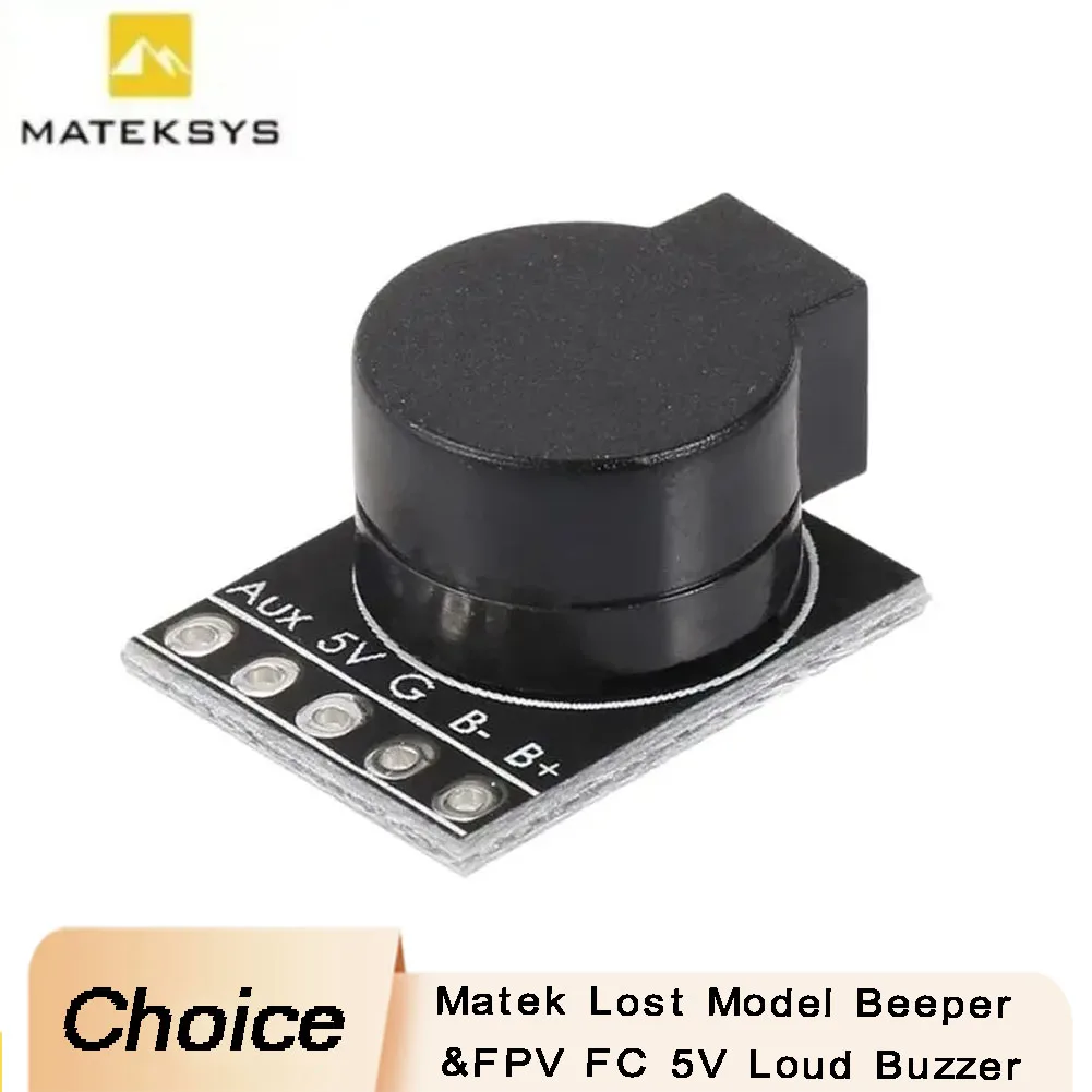 

Matek Lost Model Beeper Контроллер полета 5 В Громкий зуммер Встроенный MCU для FPV Drone Multicopters RC Quadcopter Tracking Device