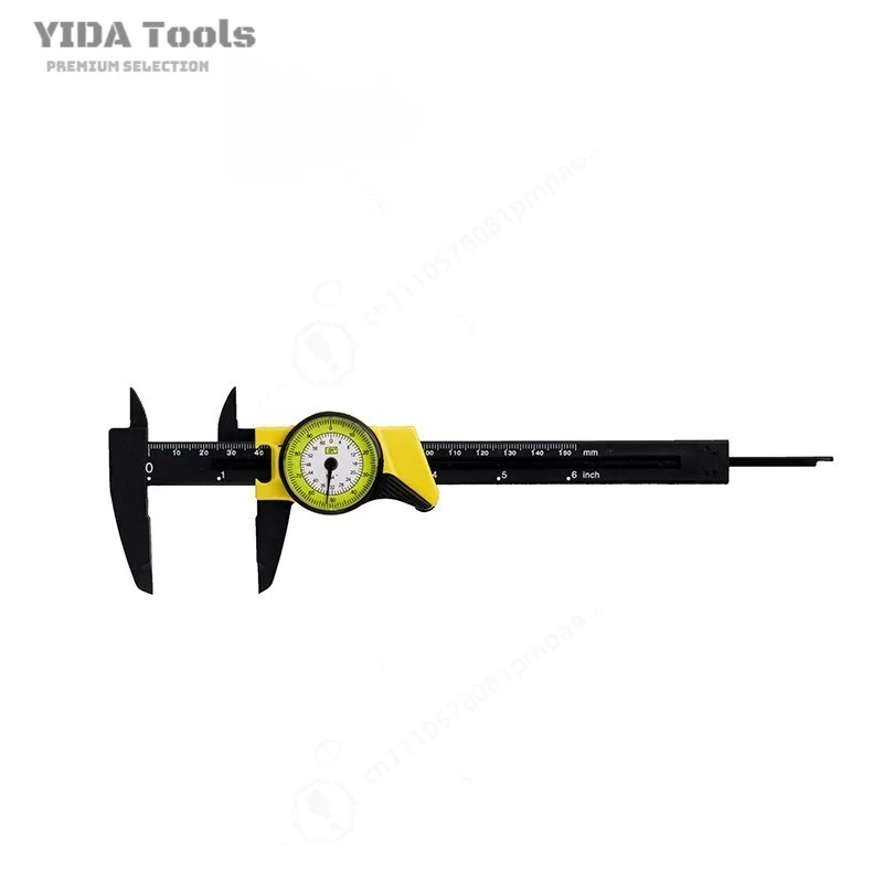 Industrial Plastic Dial Caliper 0-150mm High Precision Anti-Scratch Vernier Measuring Tool for Machining