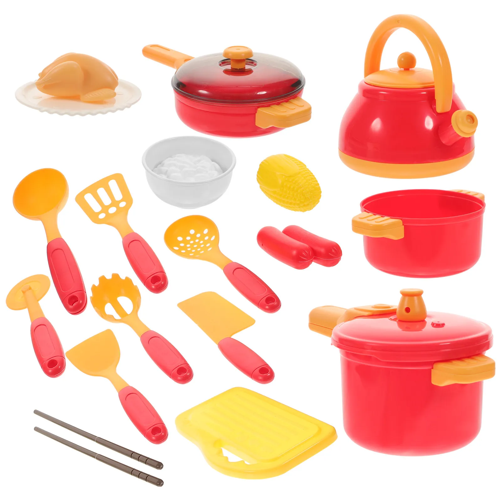 

1Set Simulation Kitchen Cookware Set for Kids Educational Pretend Play Mini Kitchen Accessories Children Cognitive Development