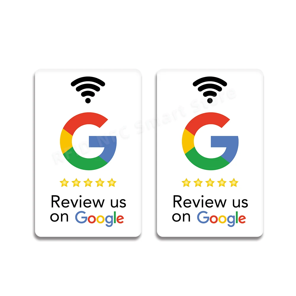 Google Reviews NFC Cards Boost Your Reviews PVC Material Durable