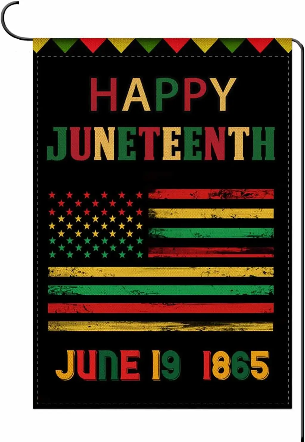 Juneteenth Day June 19th 1865 Garden Flag 12.5x18inch, Independence Day Freedom African Black Garden Flags History Flags America