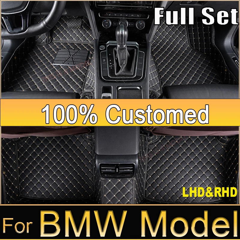 Car Floor Mats For BMW 5 GT 4seat 5seat E61 Wagon 6 Series F12 F13 F06 (4door) (2door) 6 Series GT 640 GT Custom Car Accessories