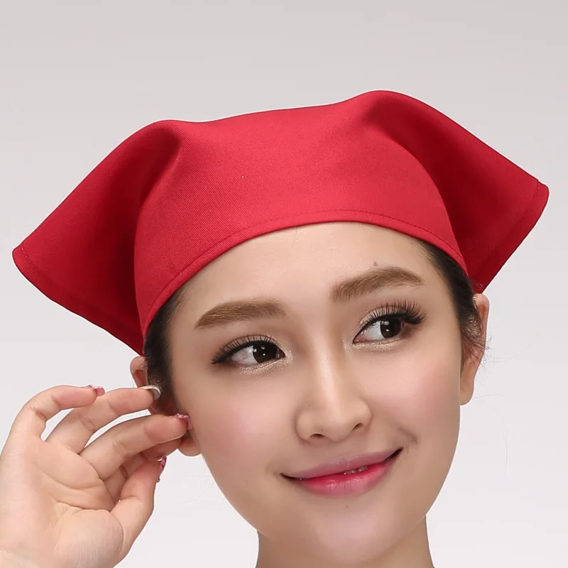 Wholesale Supply Headscarf Customized Triangular Binder Catering Hot Pot Restaurant Farmhouse Waiter Headcloth