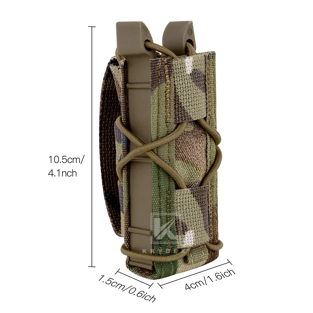 Krydex taktische 9mm Pistole Magazin tasche modulare einzelne offene Camo Mag Beutel Molle Halter Jagd Schießen cs Zubehör