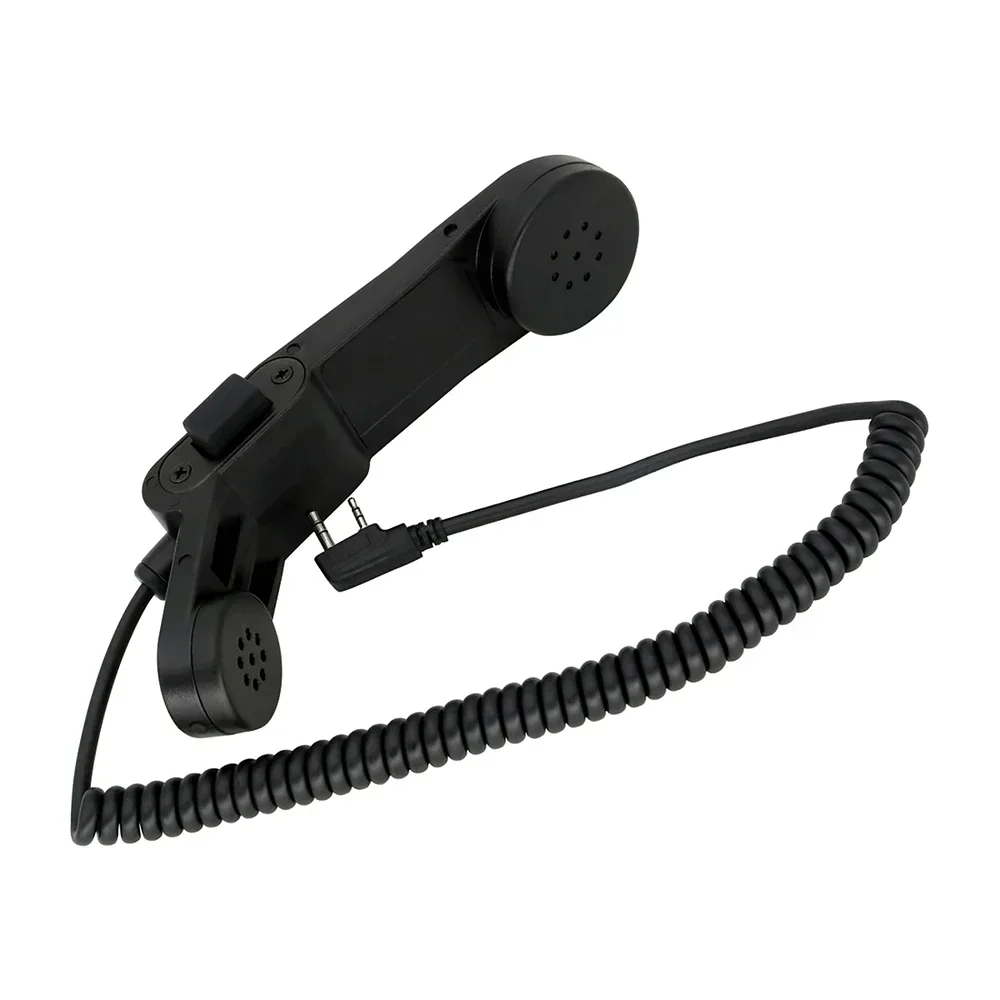 Handheld microphone microphone Ken plug 2-pin H250 PTT used to connect tactical headset walkie-talkie BK