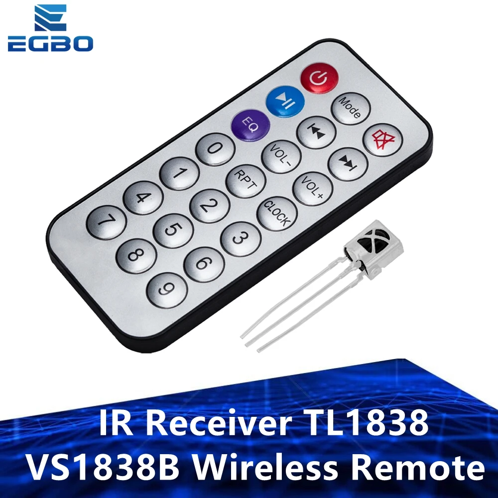 IR Receiver TL1838 VS1838B Wireless Remote Control Module Kits For Bluetooth Audio Receiver board  MP3 lossless decoder board