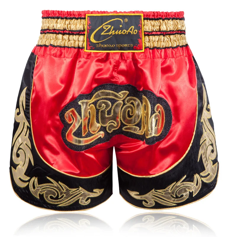 Summer Training Combat Fighting  Sanda Kickboxing Boxing Trunks Children's  Muay Thai Pants  Adult Polyester Boxer Shorts