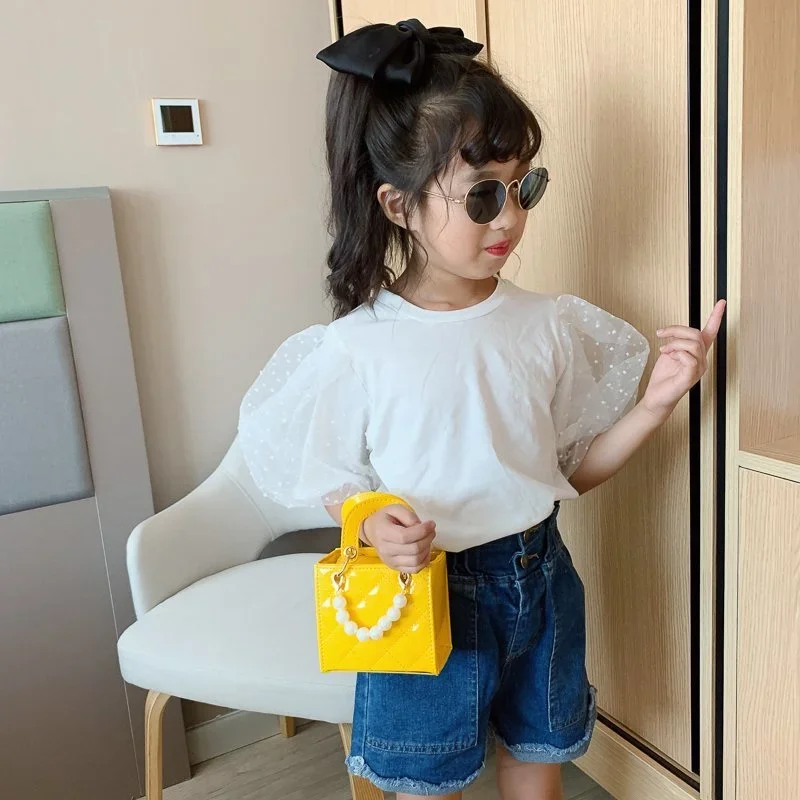 

Child Bags Single Shoulder Bags High Quality Handbags Baby Bags New Fashion Kids Girls Crossbody Bags White/Black/Pink/Silver