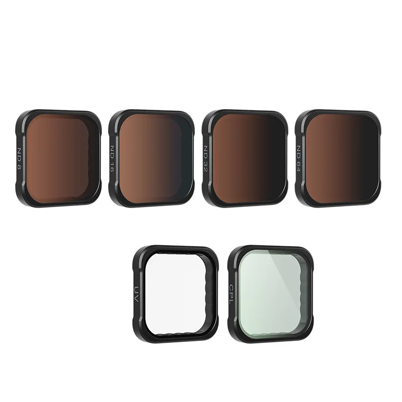 مجموعة مرشح aMagisn CPL UV ND ND ND8 ND16 ND32 ND64 مرشحات مقاومة للماء لملحقات كاميرا الحركة الصغيرة Gopro Hero13/12/11/10/9/11