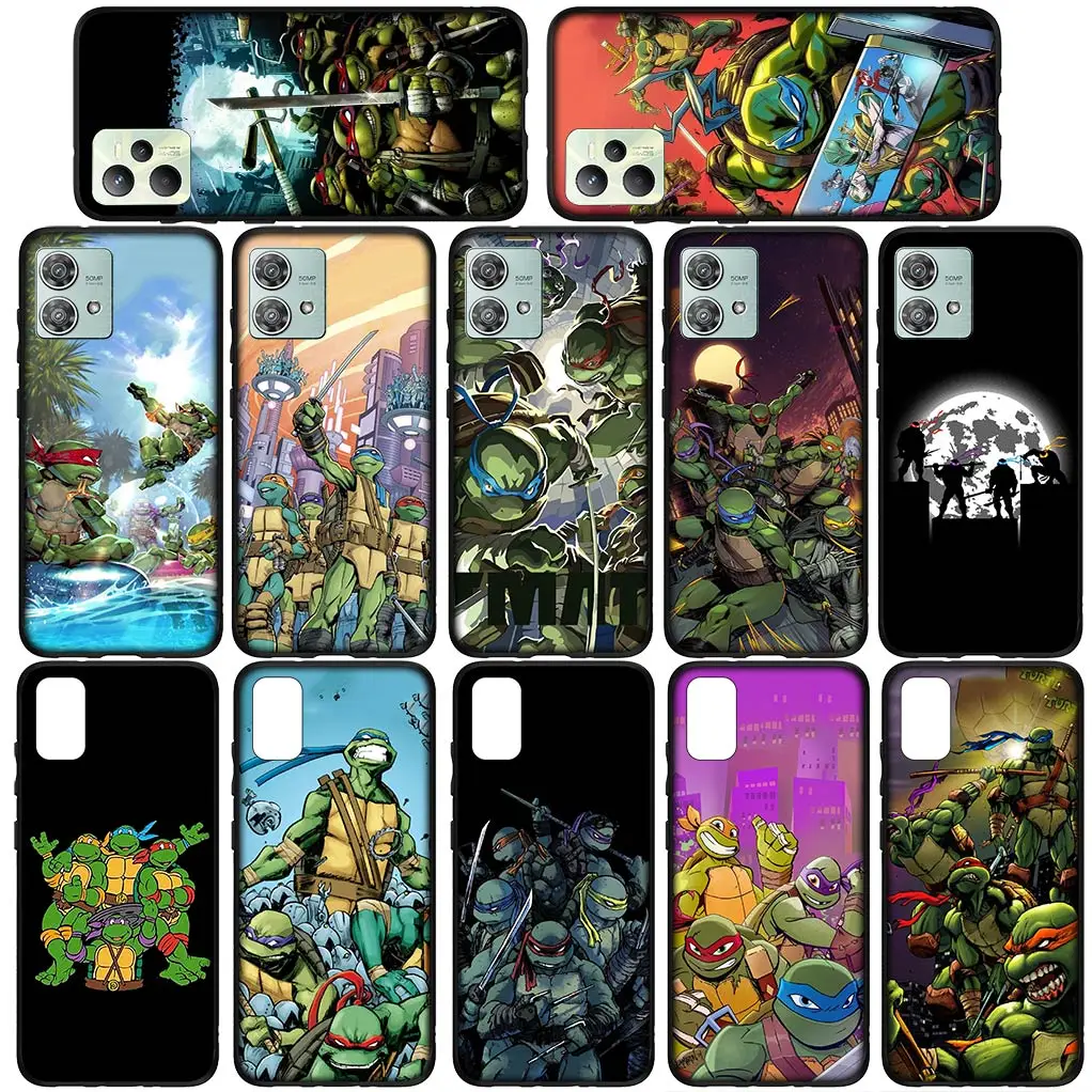 N-Ninjas Cartoon T-Turtles Coque Phone Cover for Samsung Galaxy S24 S23 Fe Ultra Plus A05 A55 A35 A24 A25 A15 M55 Soft Case