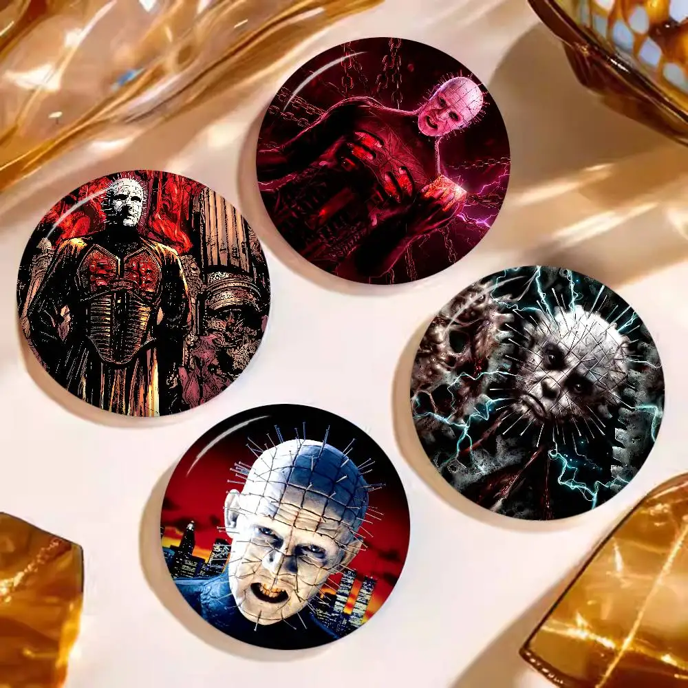 Classic H-hellraiser Movie Anime Button Pin Handmade Brooch For Clothes Cartoon Badge Backpack Decoration Jewelry Accessories