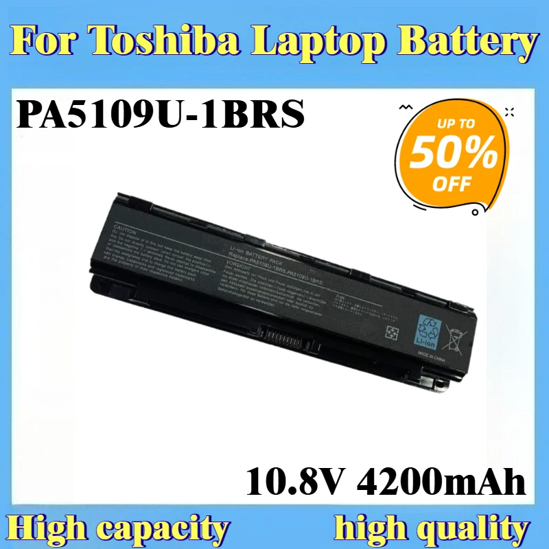 

For Toshiba PA5108U PA5110U PA5109U-1BRS PABAS272 Replacement Laptop Battery PA5109U-1BRS 10.8V 4200mAh