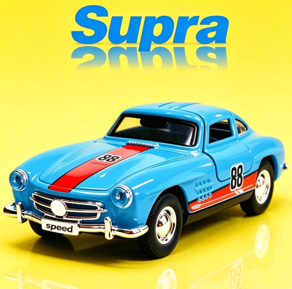 Diecast Alloy Car Model 1:36Pull Back Openable Doors Simulation Design Mini Car Rubber Tires Home Decoration Gift For Boys Girls