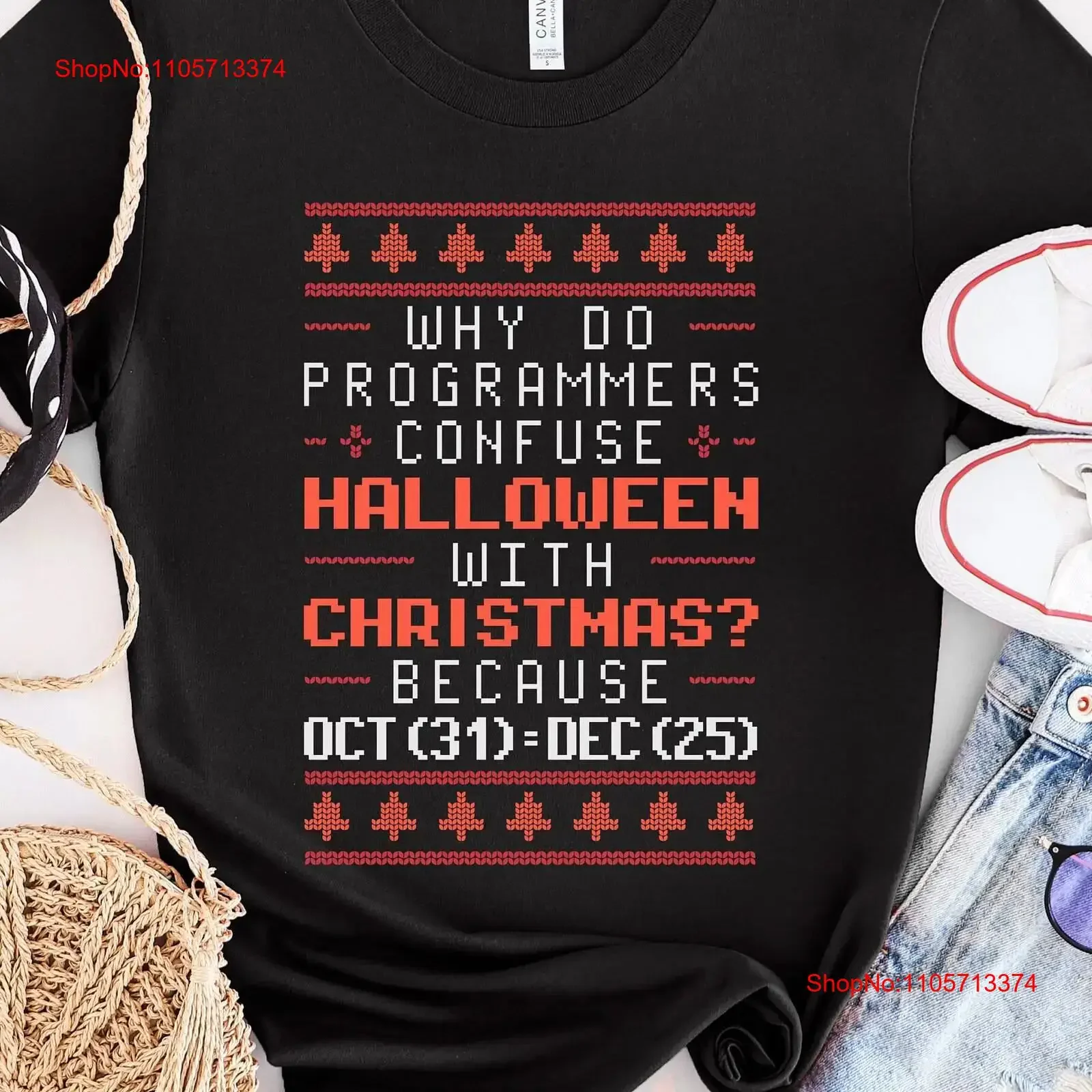 Programmer Ugly Sweater Programming T Shirt Software Developers Geek Birthday Design for Coders Geeky Computer Nerds vintage