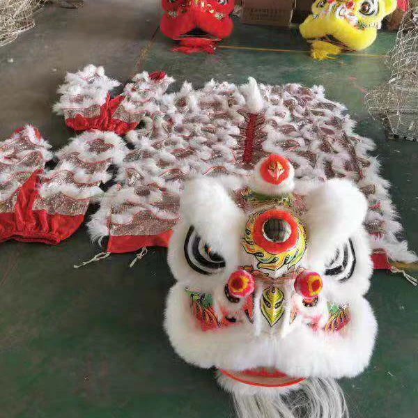 Chinese New Year Southern Foshan Crane Style Lion Dance Costume Chinese Folk Dancing Lion