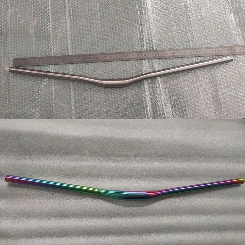 Titanium Alloy Rise Bar for MTB, Swallow-shaped Handlebar, Cycling Parts, 31.8*680-720mm