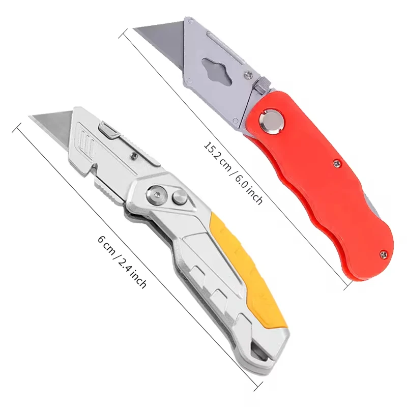 Multifunction utility knife Portable wallpaper knife Foldable Sharp Heavy duty steel knife Electrician\'s professional knife