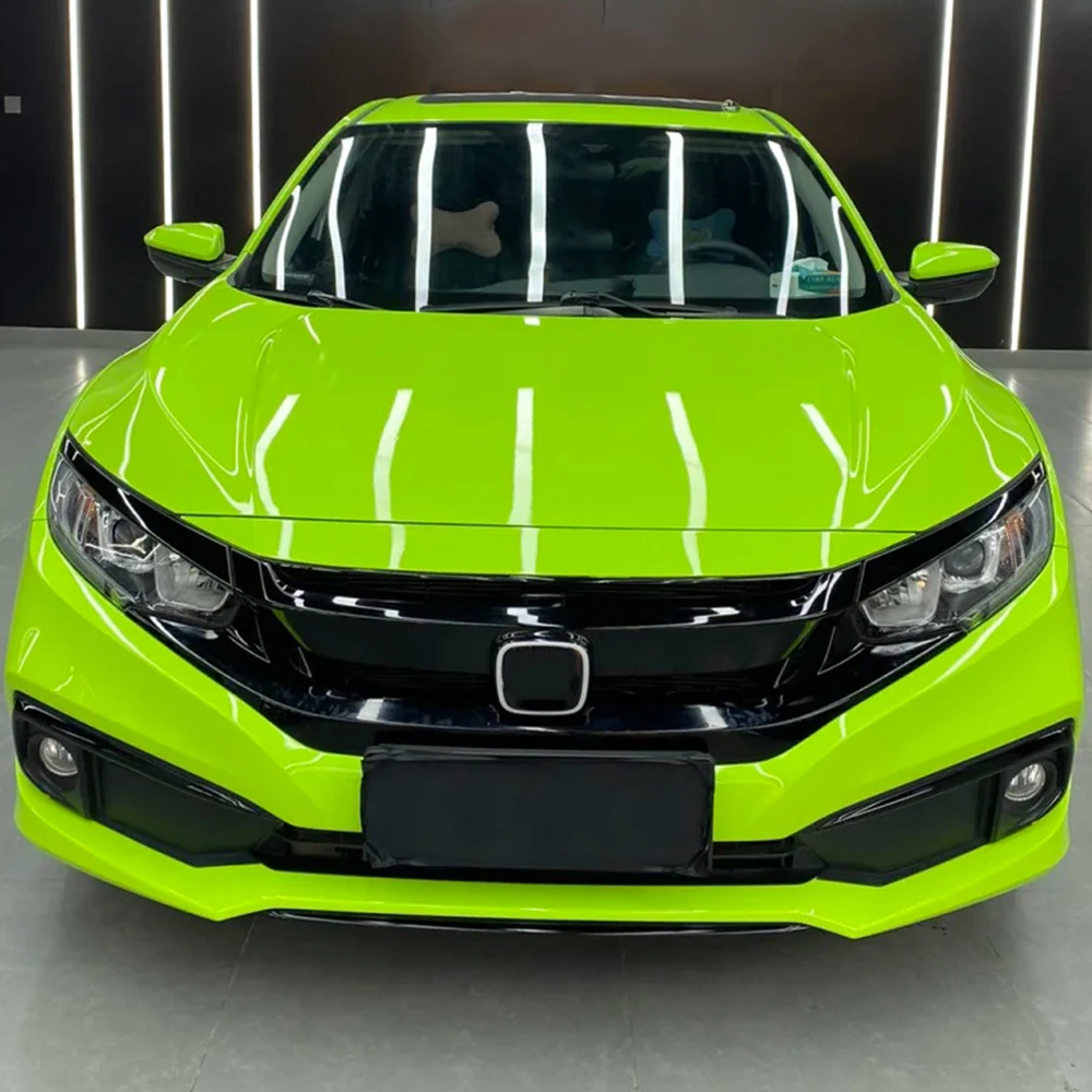 

Gloss Green Car Sticker Auto Wrapping Vinyl Film PET Sticker Bubble Free Auto Decals Car Accessories Exterior Decoration