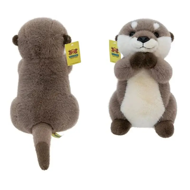

1 шт., 25 см, милые плюшевые игрушки-выдра, рука с магнитным силом, мягкая кукла-животное, милая выдра для декора подарка на день рождения