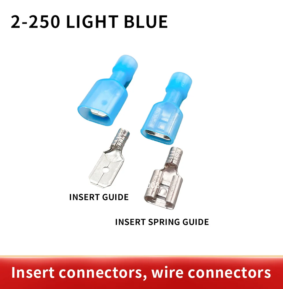 

FDFN2-250 +MDFN 2-250 blue NYLON Male Female male electric wire connections Crimp Terminal Connectors