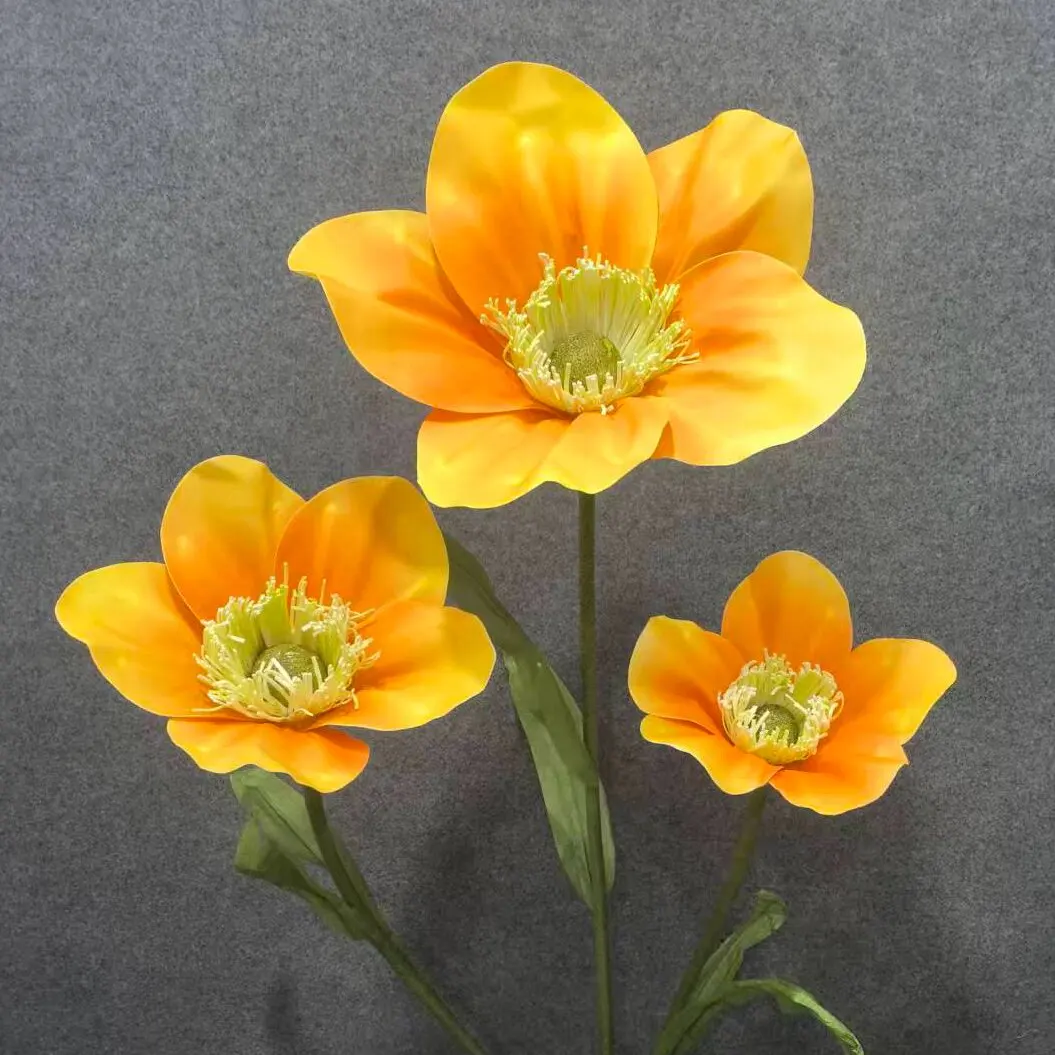 

170cm Giant Poppy Foam Artificial Flowers Thickened EVA Window Decoration Wedding Party Road Guides Flower Stand Backdrop Decor