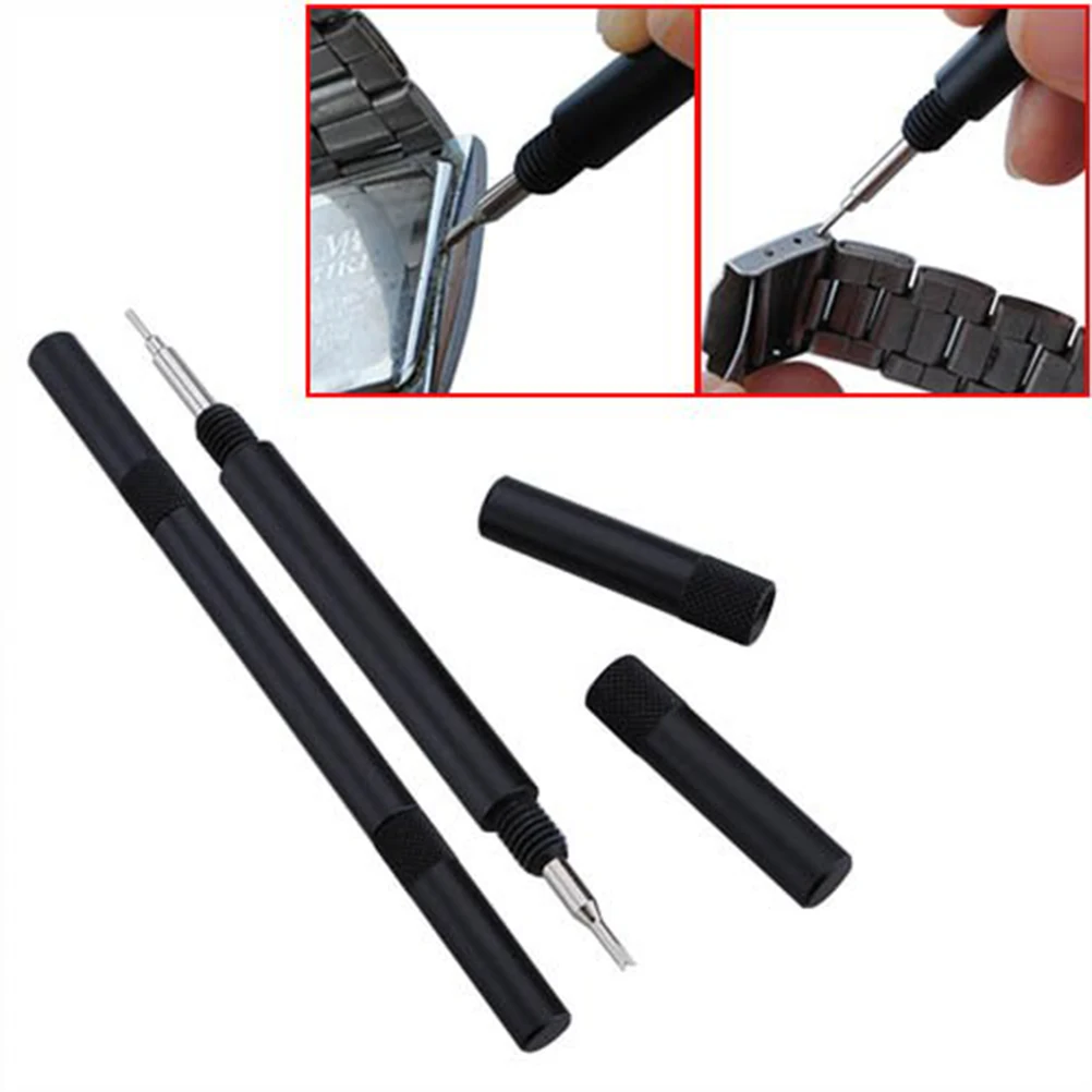 

Professional Watch Spring Bar Remover Watch Band Remover 13cm Black Stainless Steel Plastic Double Ended Repair Tool Kit