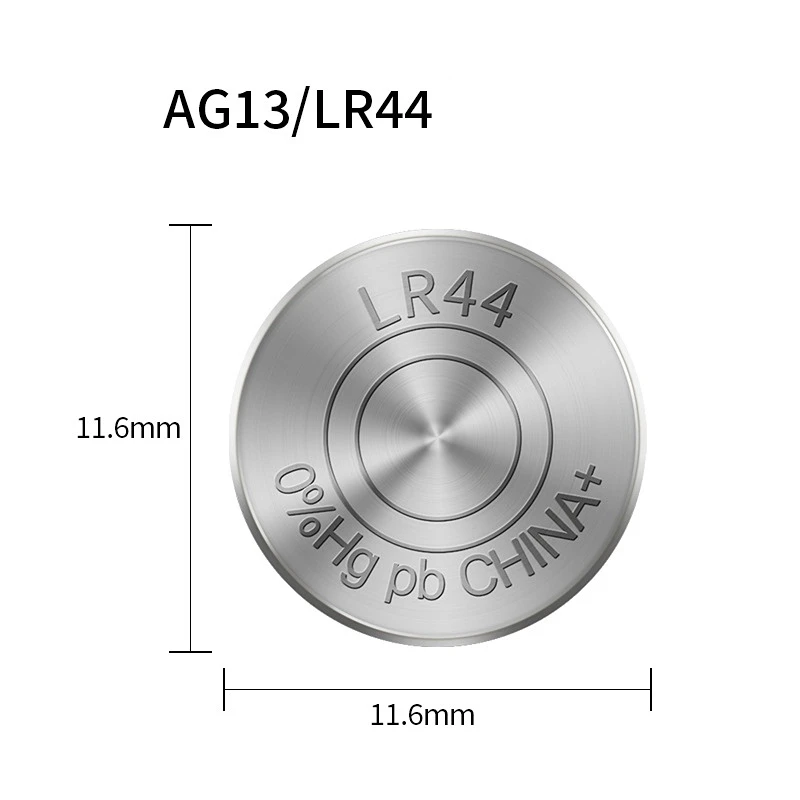 Doublepow AG13 LR44 303 357, 11.6x5.4mm Alcalinas, 1.5V Para Calculadora para Baterias de Relógio
