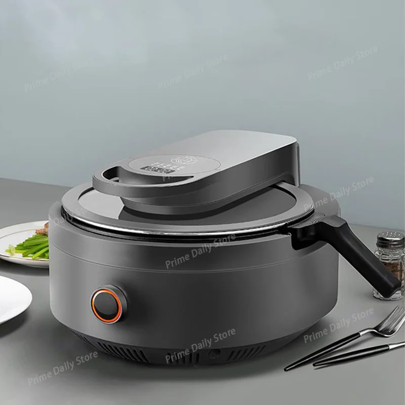 Household Intelligent Automatic Cooker, Auto‑Stir Frying Wok Appliance, 1200W 220V for Fried Rice Making