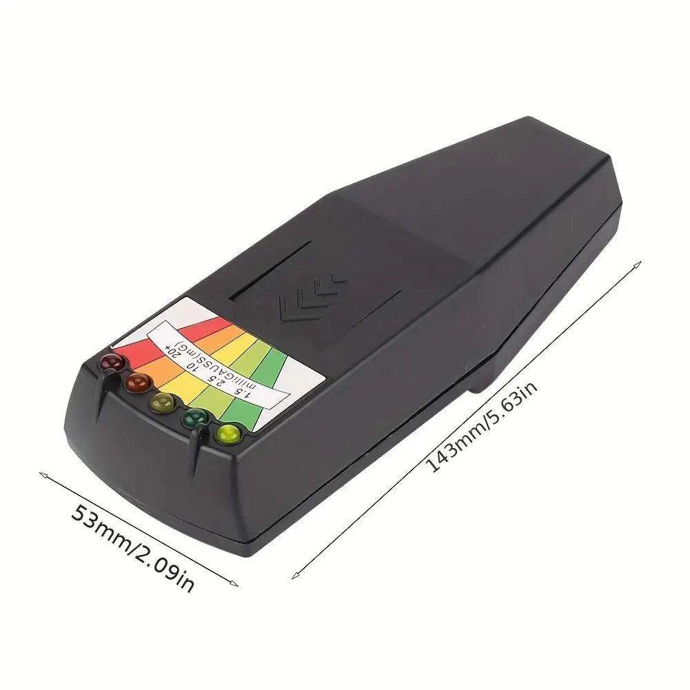 Portable Professional 5-LED EMF Meter, Magnetic Field Detector Counter, Ghost Hunting & Paranormal Research Tester