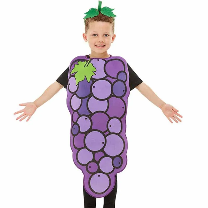 Costumes de cosplay de fruits pour enfants, tenues de performance d'Halloween, vêtements pour enfants, tomate, citron, ananas, pomme, garçons, filles