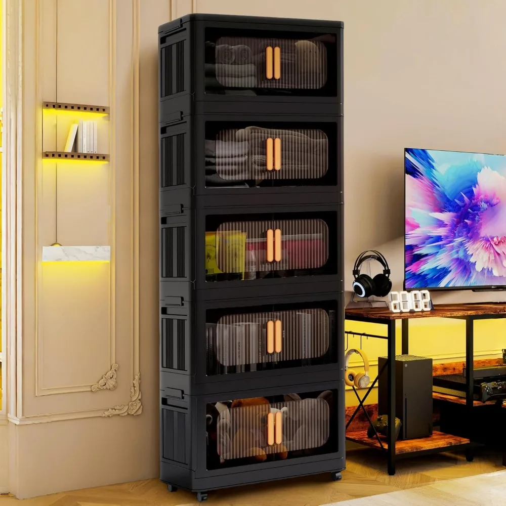 organizzatori-per-armadio-pieghevoli-da-64-qt-con-coperchio-contenitori-portaoggetti-in-plastica-impilabili-a-5-livelli-con-ruote-e-porta-magnetica-bla